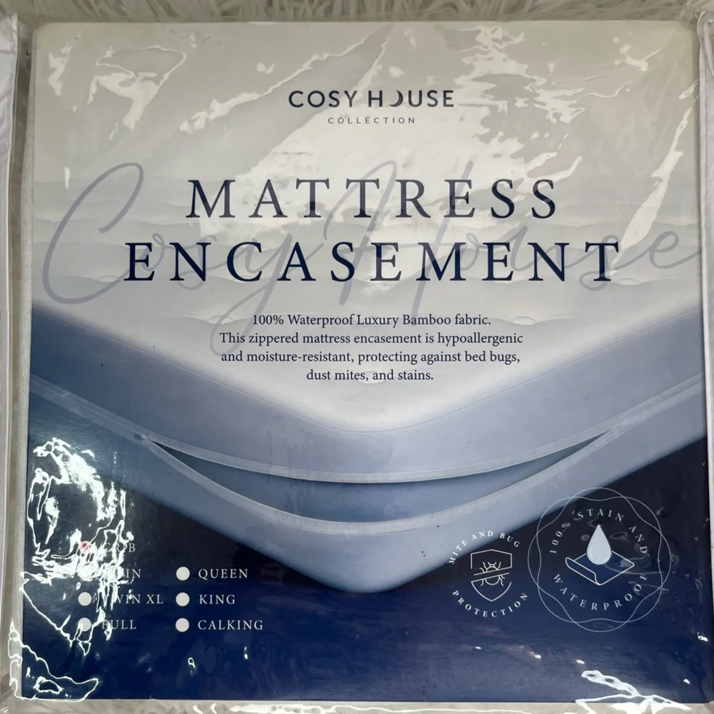 Cosy House Collection Luxury Zippered Mattress Encasement - Crib Size/ Toddler